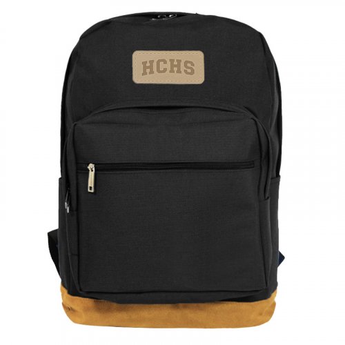 HCHS竹中皮革標經典後背包31L_黑