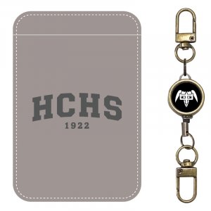 HCHS皮革雙層證件套(含伸縮扣)_水泥灰